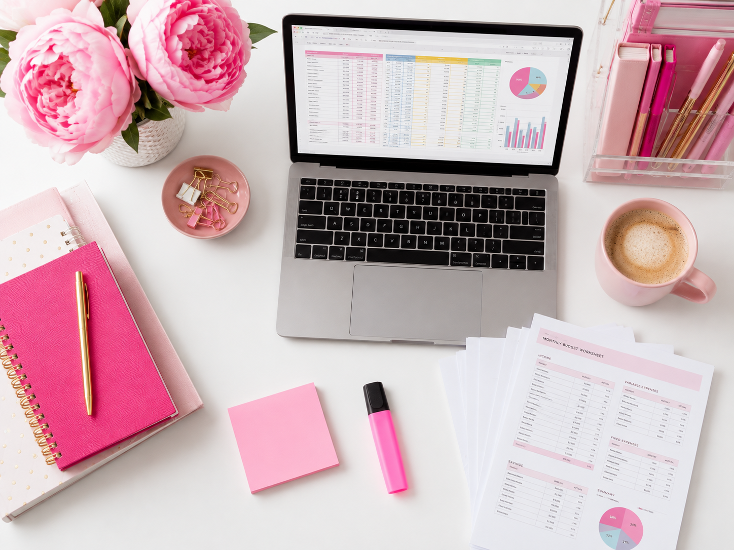 Organized workspace representing managed store support